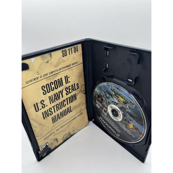 SOCOM 2 US Navy SEALS Greatest Hits PS2 PlayStation 2 CIB w Manual Tested Works - Picture 4 of 7